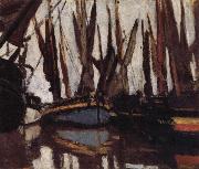 Claude Monet Fishing Boats Sweden oil painting reproduction